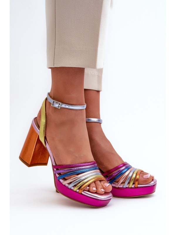 Women's Sandals with Heel D&A CR920 Multicolor