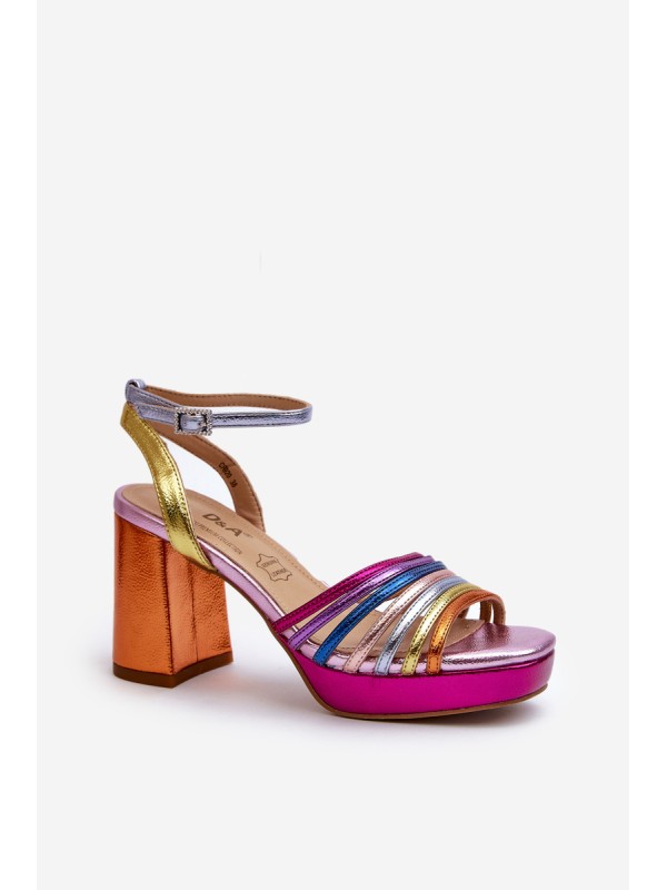 Women's Sandals with Heel D&A CR920 Multicolor