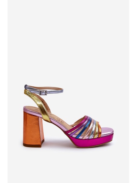Women's Sandals with Heel D&A CR920 Multicolor