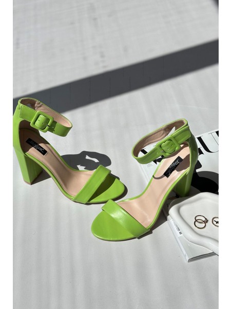 High Heel Sandals Neon Green Georgina