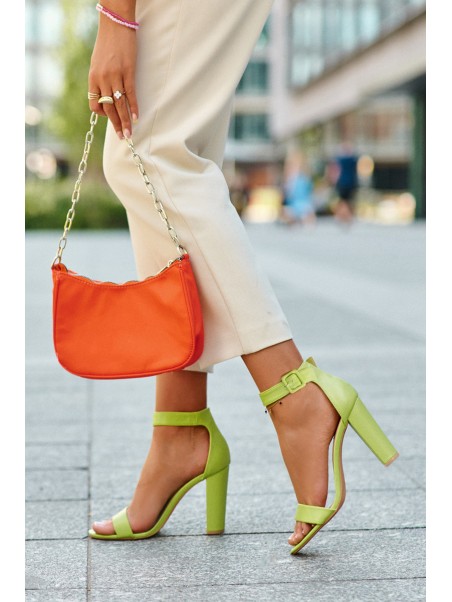High Heel Sandals Neon Green Georgina