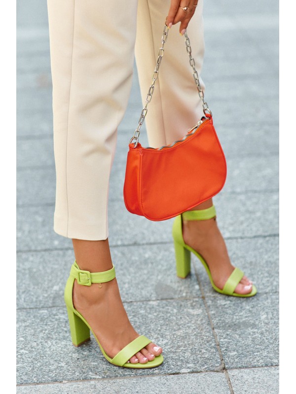 High Heel Sandals Neon Green Georgina