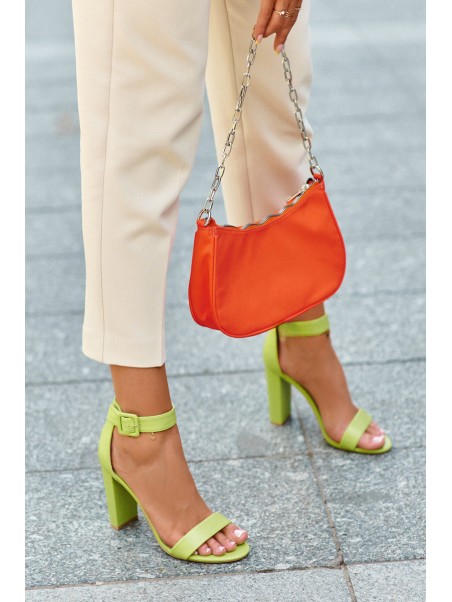 High Heel Sandals Neon Green Georgina