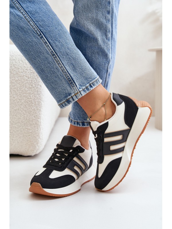Sneakers Sports Shoes On Platform Women Black Thari 2