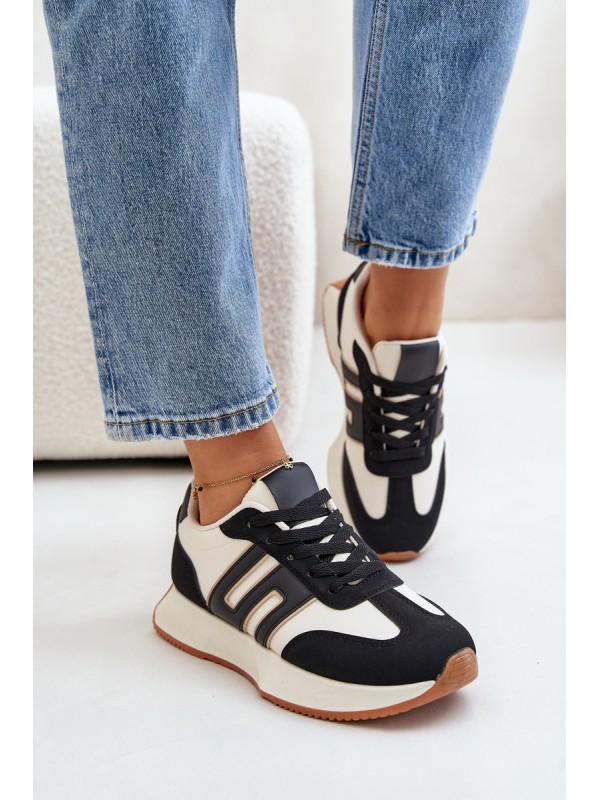 Sneakers Sports Shoes On Platform Women Black Thari