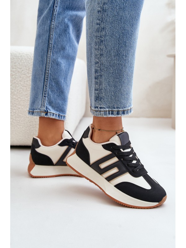 Sneakers Sports Shoes On Platform Women Black Thari