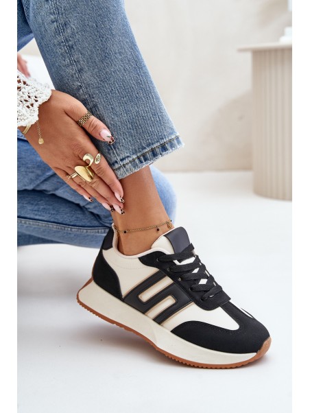 Sneakers Sports Shoes On Platform Women Black Thari