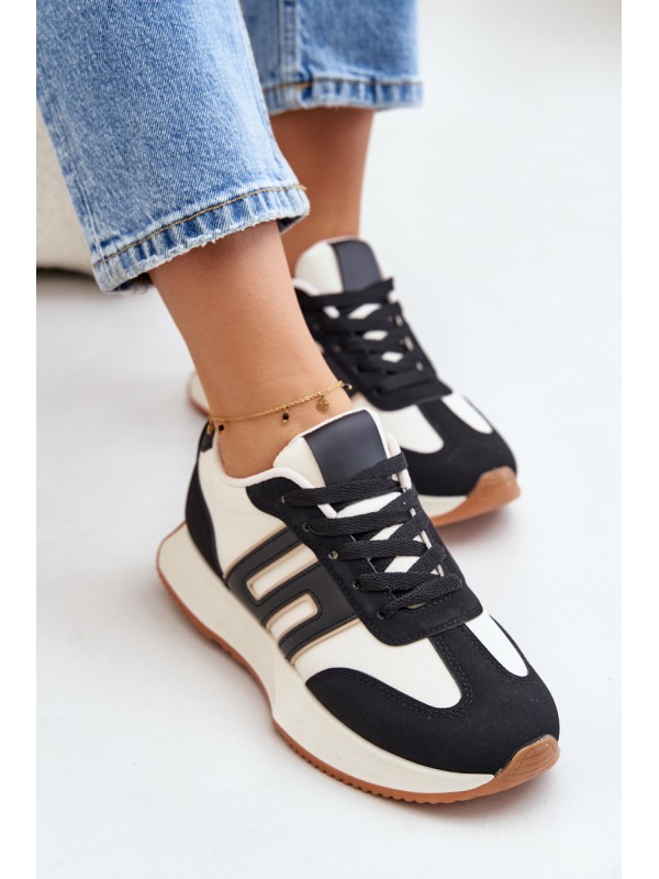 Sneakers Sports Shoes On Platform Women Black Thari