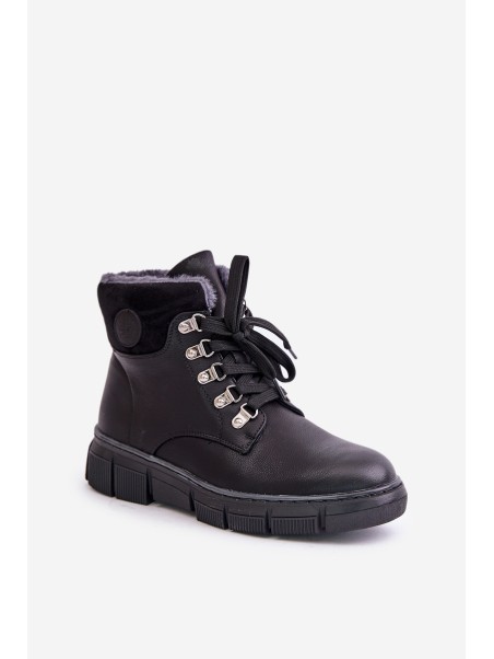 Women's Insulated Ankle Boots With Zipper Black Mevanisa