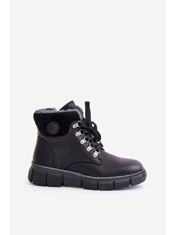 Women's Insulated Ankle Boots With Zipper Black Mevanisa