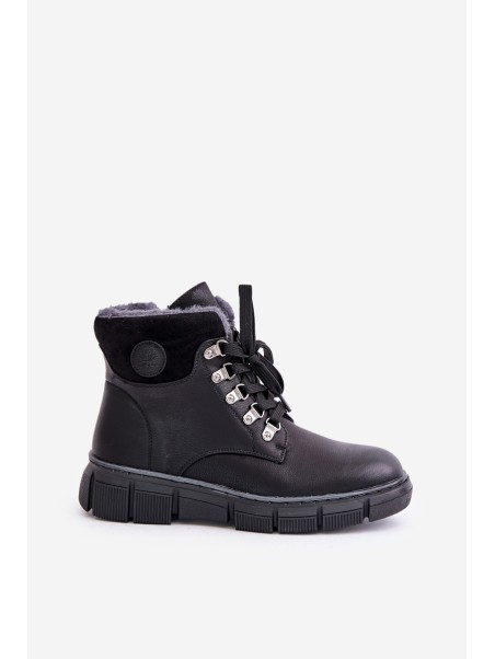 Women's Insulated Ankle Boots With Zipper Black Mevanisa