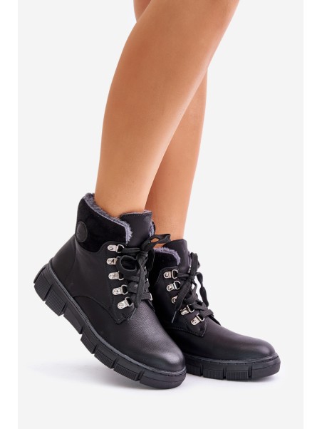 Women's Insulated Ankle Boots With Zipper Black Mevanisa
