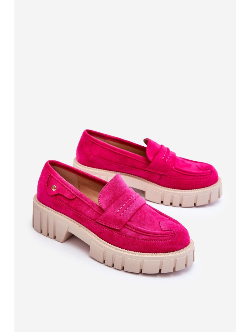 Women's Suede Slip-On Shoes Fuchsia Fiorell