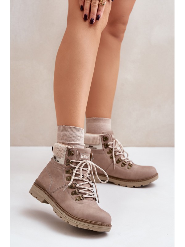 Warm Women's Boots Dark Beige Lee Cooper LCJ-24-03-3042