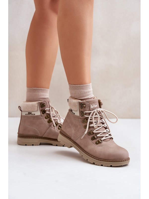 Warm Women's Boots Dark Beige Lee Cooper LCJ-24-03-3042