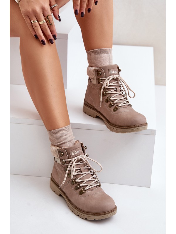 Warm Women's Boots Dark Beige Lee Cooper LCJ-24-03-3042