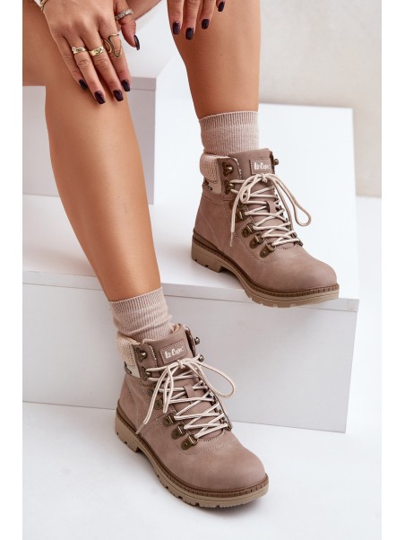 Warm Women's Boots Dark Beige Lee Cooper LCJ-24-03-3042