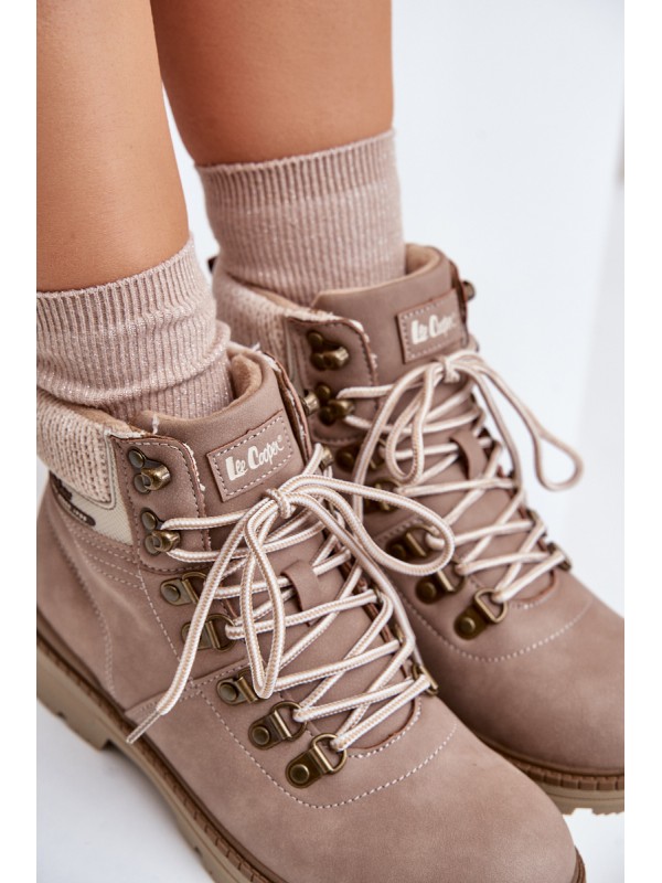 Warm Women's Boots Dark Beige Lee Cooper LCJ-24-03-3042