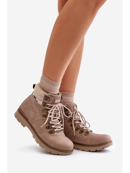 Warm Women's Boots Dark Beige Lee Cooper LCJ-24-03-3042