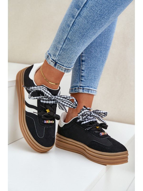 Women's Sneakers With Clips Black Jariana