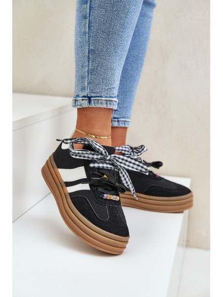 Women's Sneakers With Clips Black Jariana