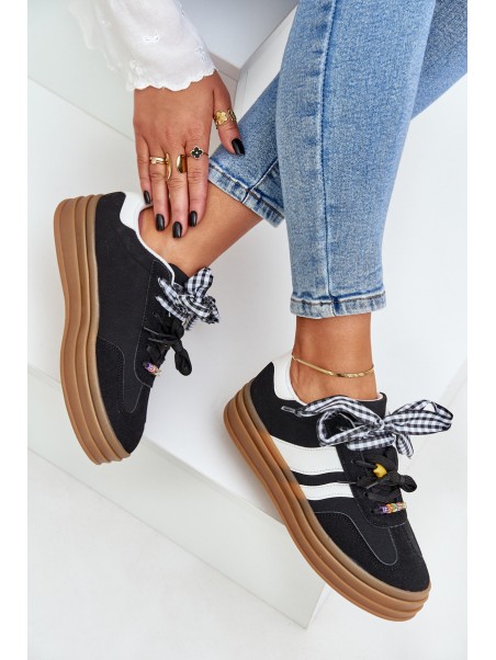 Women's Sneakers With Clips Black Jariana