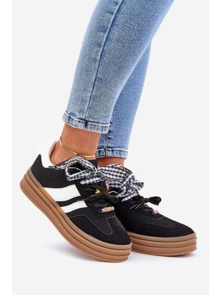 Women's Sneakers With Clips Black Jariana
