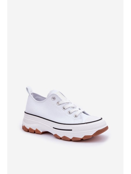 Low Women's Sneakers On Platform White Aradwin