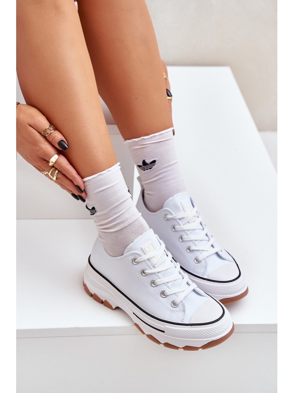 Low Women's Sneakers On Platform White Aradwin