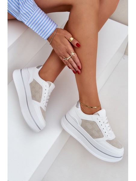 Women's Patterned Sneakers White Fenarra