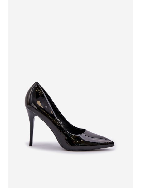 Patented High Heels With Pointed Toes Black Omenra