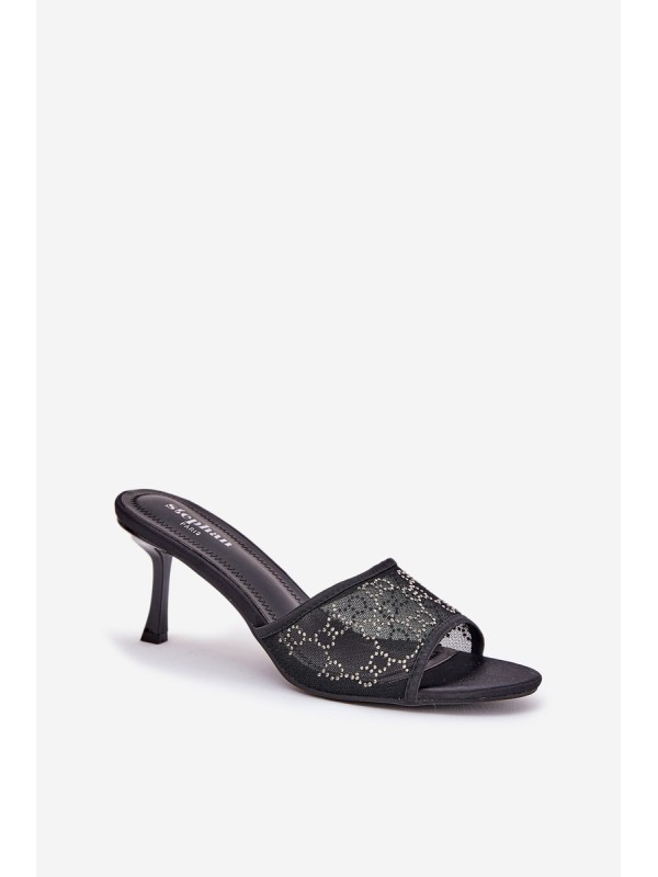 Decorated High Heels Black Ennoriel