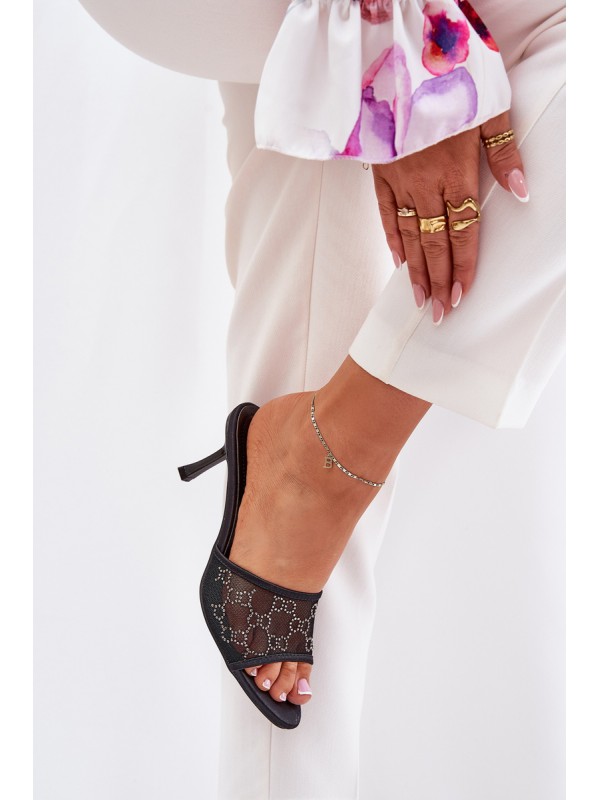 Decorated High Heels Black Ennoriel