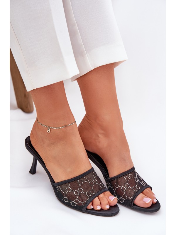 Decorated High Heels Black Ennoriel