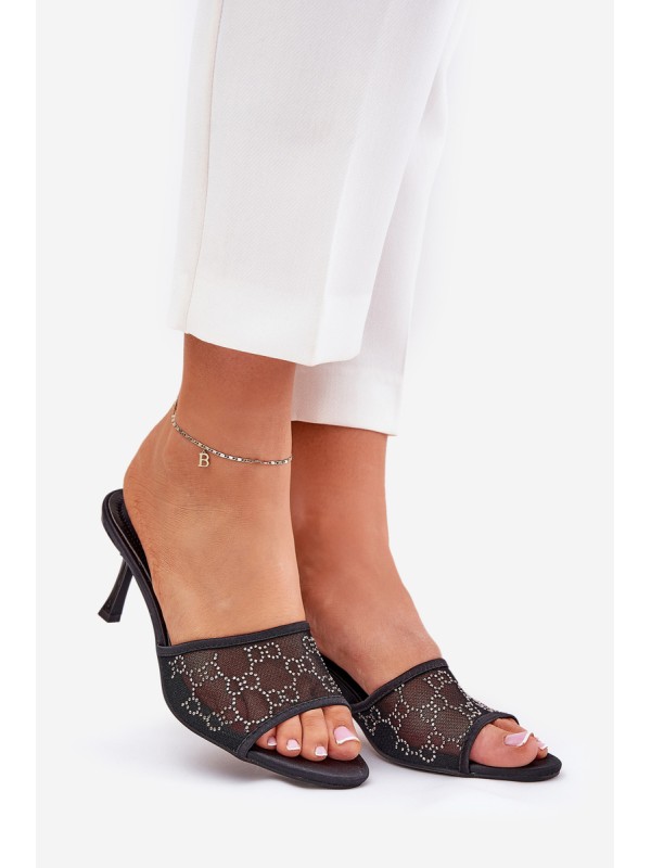 Decorated High Heels Black Ennoriel