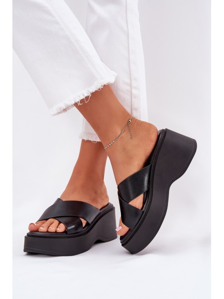 Women's Platform And Wedge Sandals Black Nelithraea
