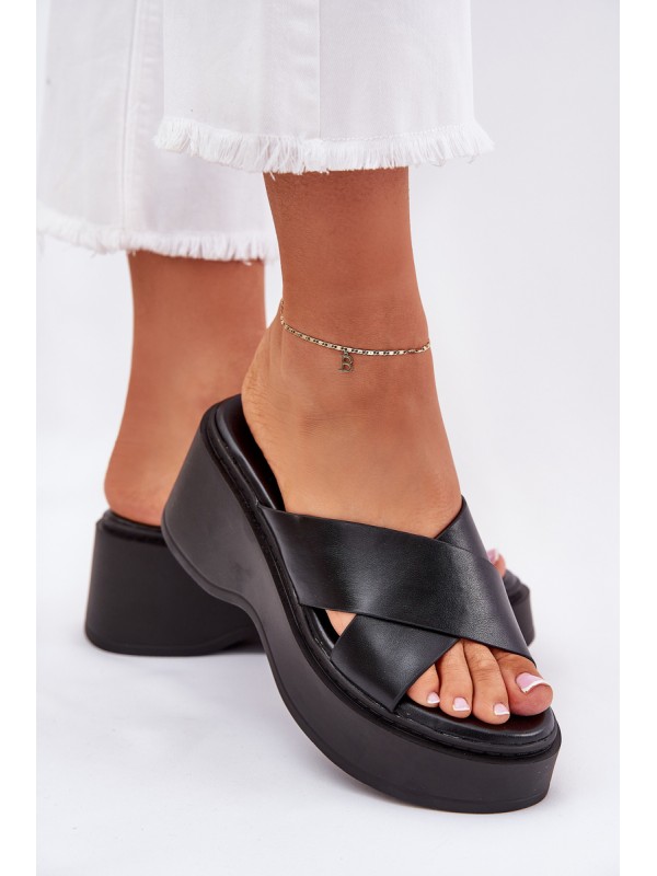 Women's Platform And Wedge Sandals Black Nelithraea 2