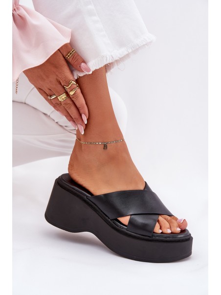 Women's Platform And Wedge Sandals Black Nelithraea