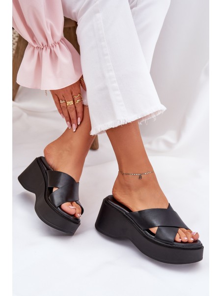 Women's Platform And Wedge Sandals Black Nelithraea
