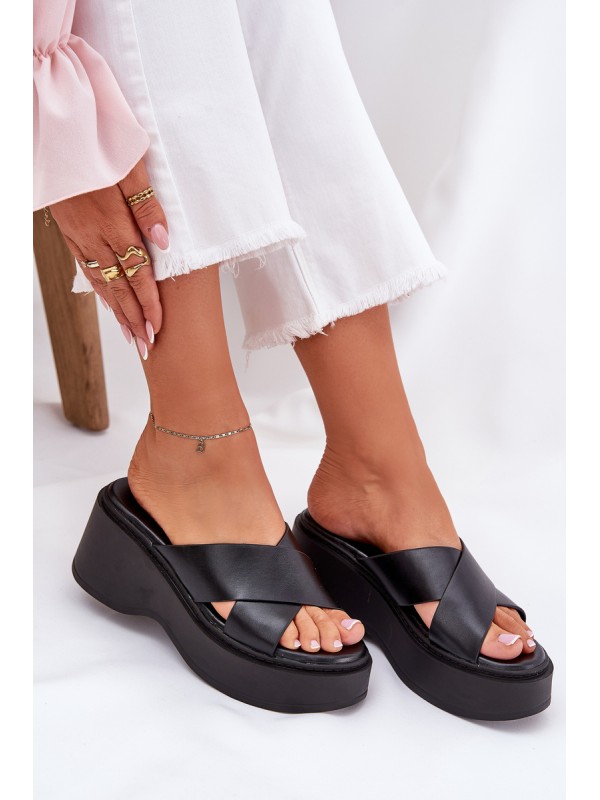 Women's Platform And Wedge Sandals Black Nelithraea