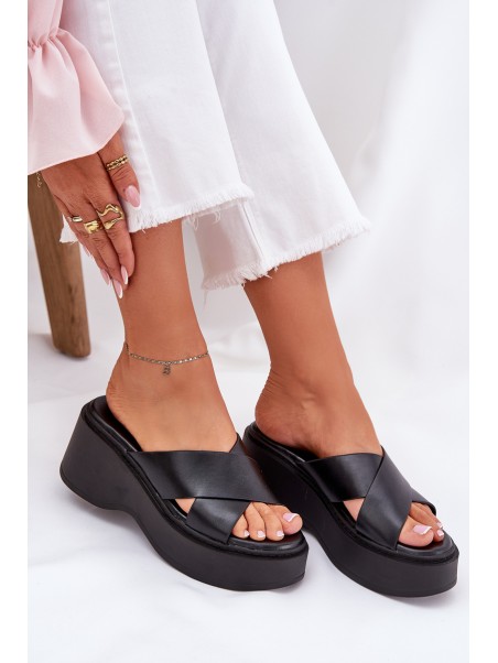 Women's Platform And Wedge Sandals Black Nelithraea