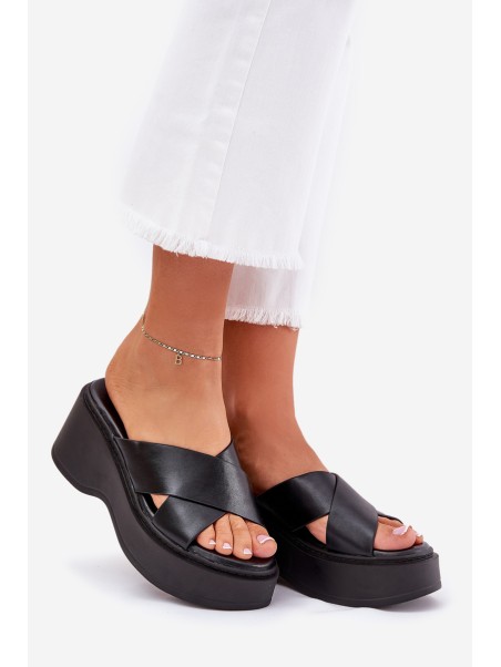 Women's Platform And Wedge Sandals Black Nelithraea