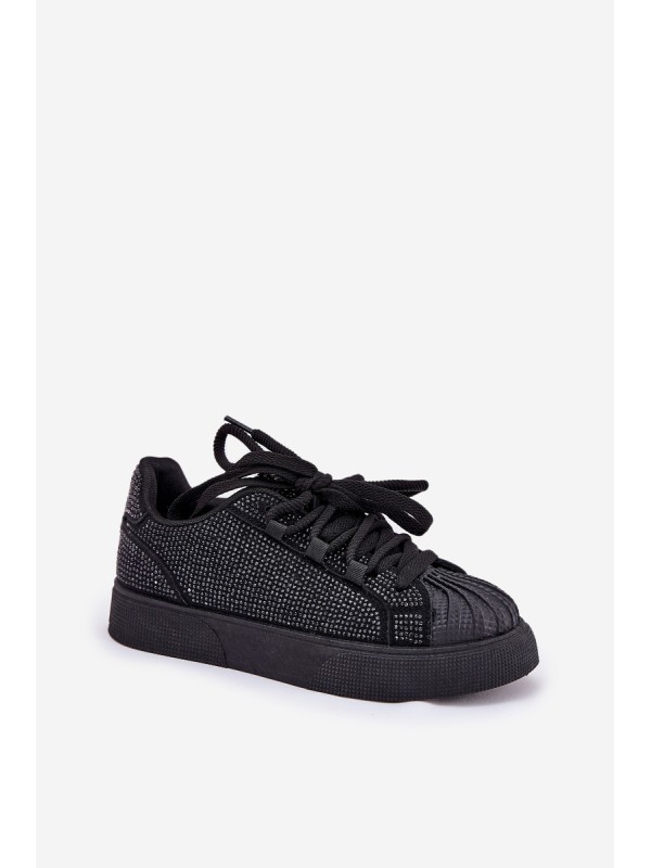 Women's Sneakers With Decoration On Platform Black Eanneth