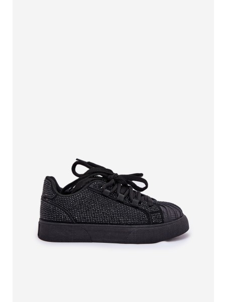 Women's Sneakers With Decoration On Platform Black Eanneth