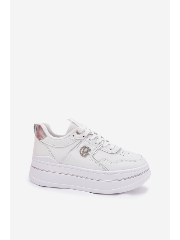 Women's Sports Shoes On Platform White Caldeno
