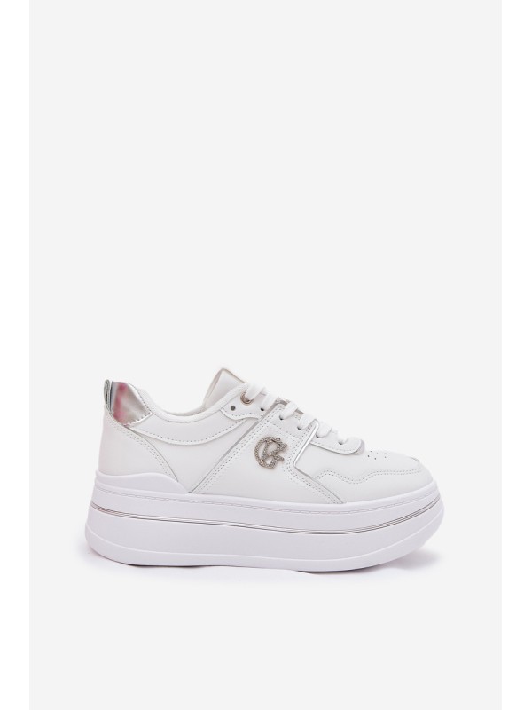 Women's Sports Shoes On Platform White Caldeno