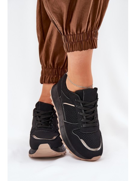 Women's Sports Shoes On Platform Black Yandia
