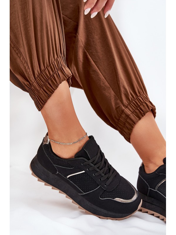 Women's Sports Shoes On Platform Black Yandia