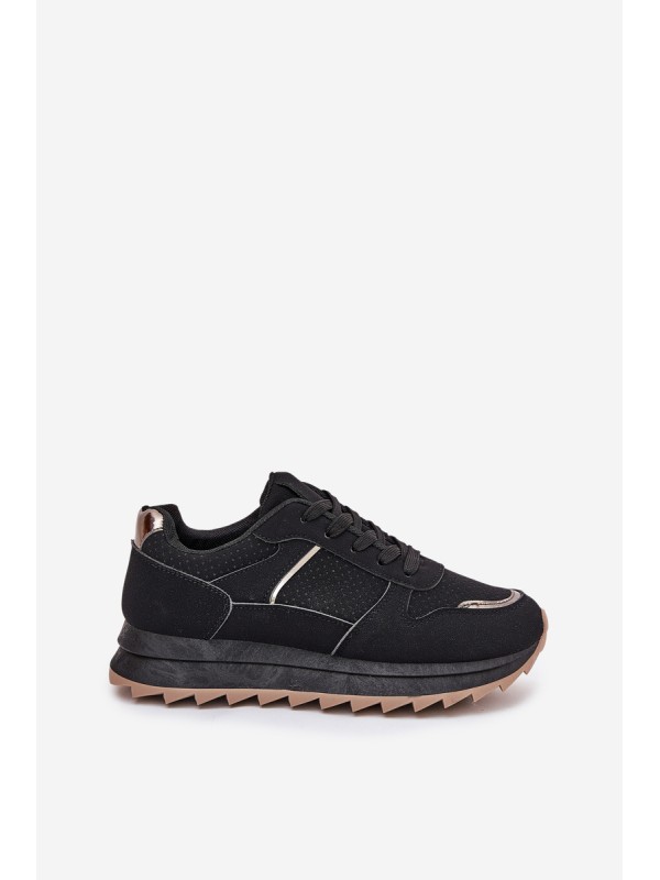 Women's Sports Shoes On Platform Black Yandia