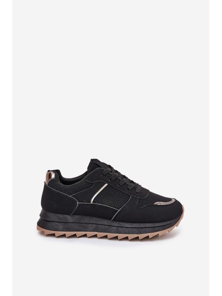 Women's Sports Shoes On Platform Black Yandia